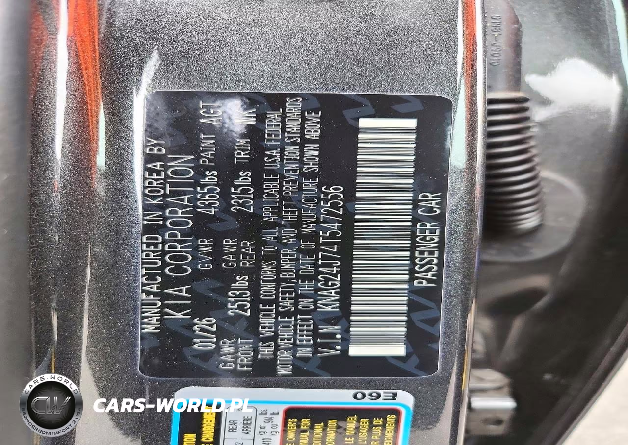 2026 Kia K5 Lxs VIN:KNAG24J74T5472556 - 12