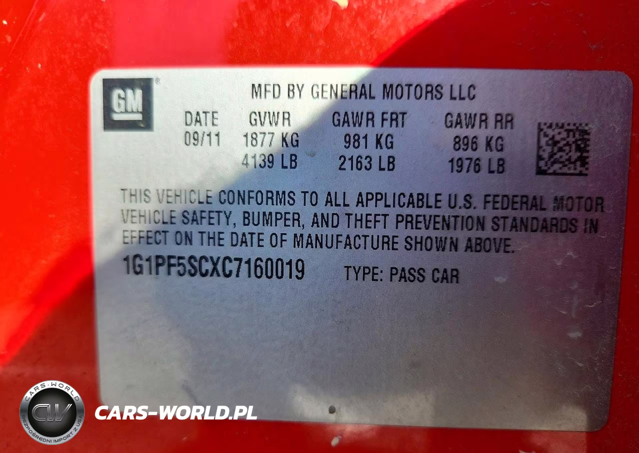 2012 Chevrolet Cruze Lt VIN:1G1PF5SCXC7160019 - 12