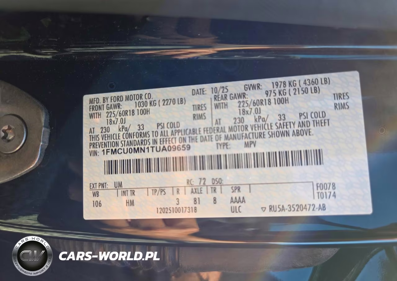 2026 Ford Escape St Line VIN:1FMCU0MN1TUA09659 - 14