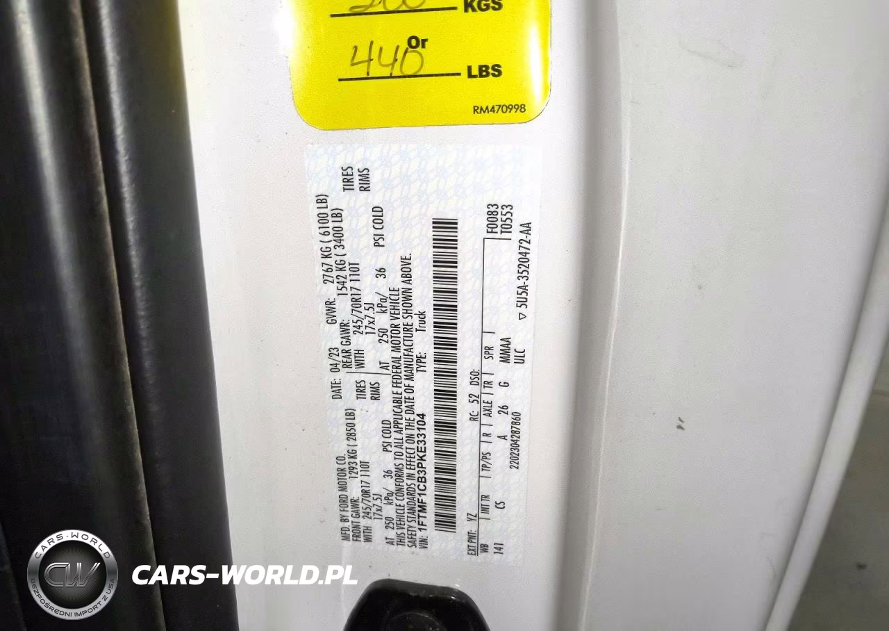 2023 Ford F150 VIN:1FTMF1CB3PKE33104 - 12