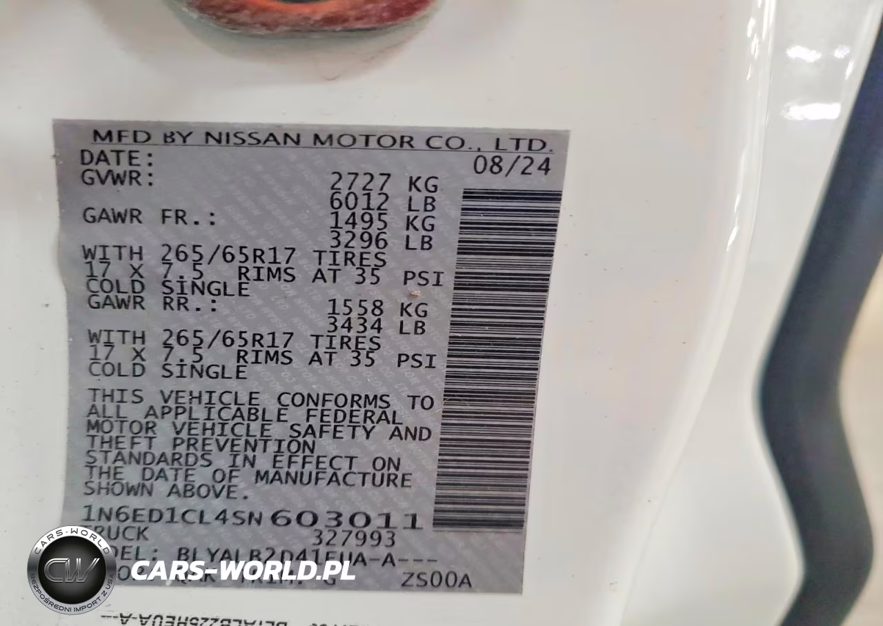 2024 Nissan Frontier S VIN:1N6ED1CL4SN603011 - 13