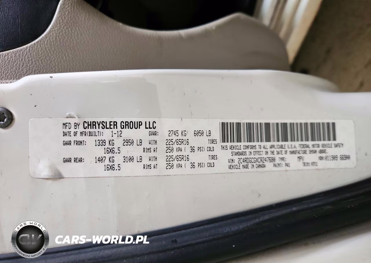 2012 Dodge Grand Caravan Sxt VIN:2C4RDGCGXCR247680 - 13