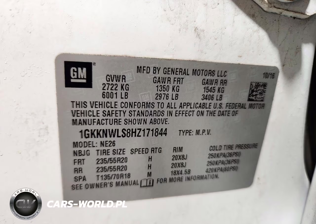 2017 GMC Acadia Slt-2 VIN:1GKKNWLS8HZ171844 - 13