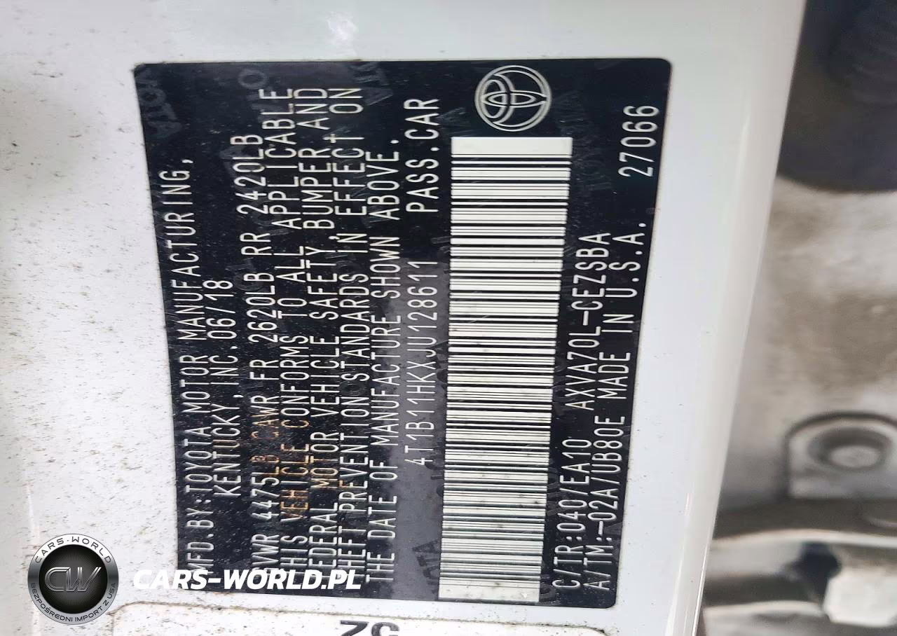 2018 Toyota Camry Se VIN:4T1B11HKXJU128611 - 13