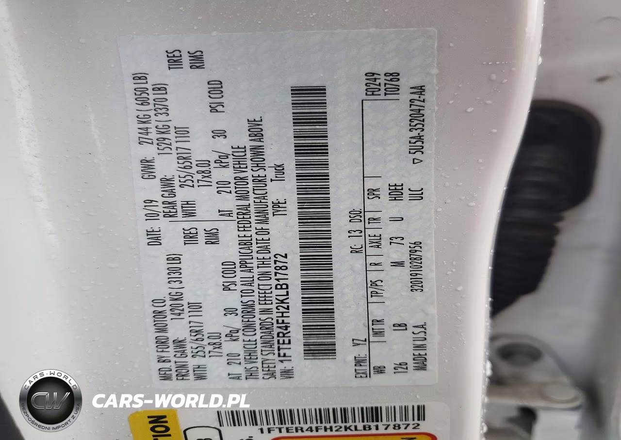 2019 Ford Ranger Xl VIN:1FTER4FH2KLB17872 - 12