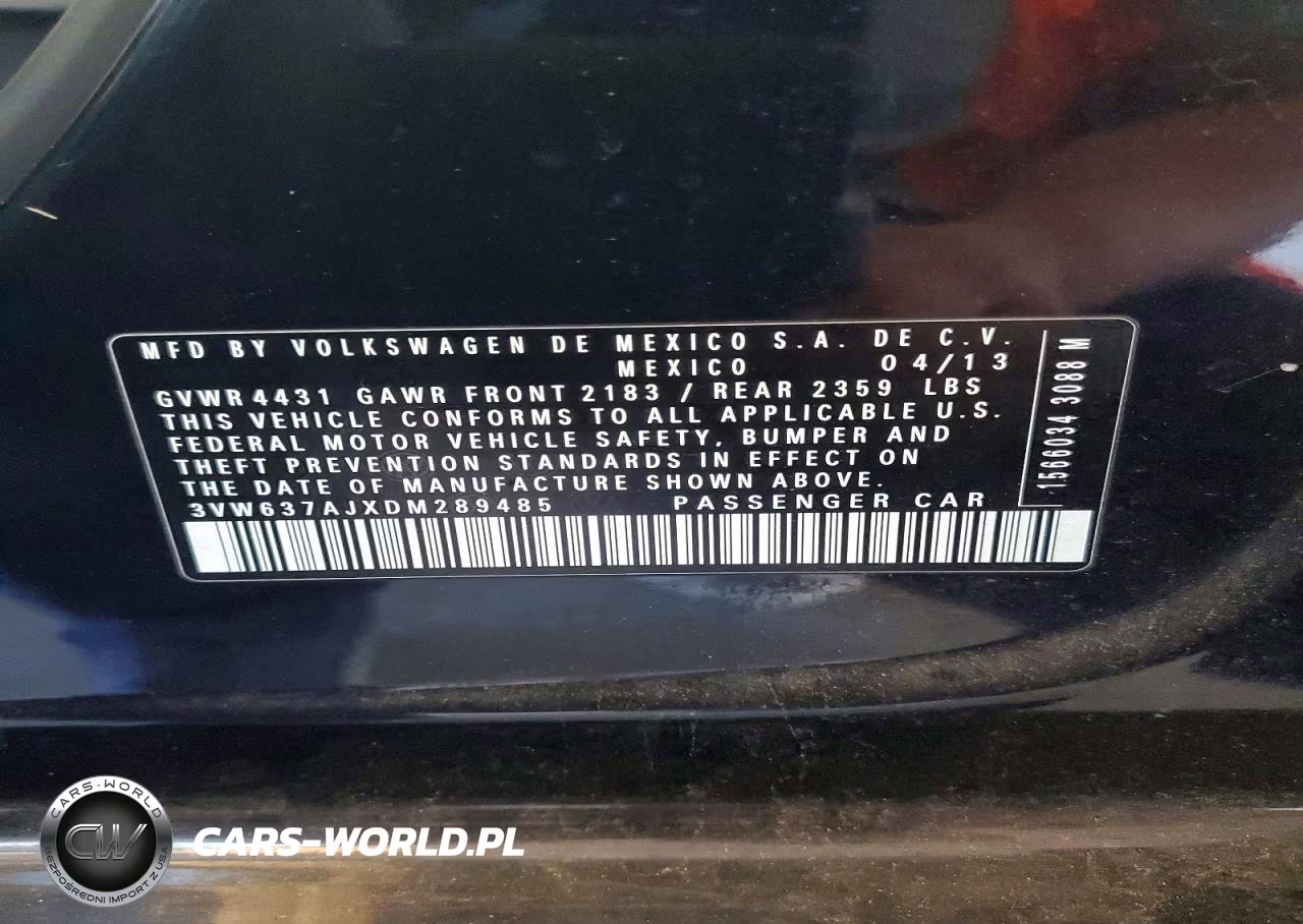 2013 Volkswagen Jetta Hybrid VIN:3VW637AJXDM289485 - 12