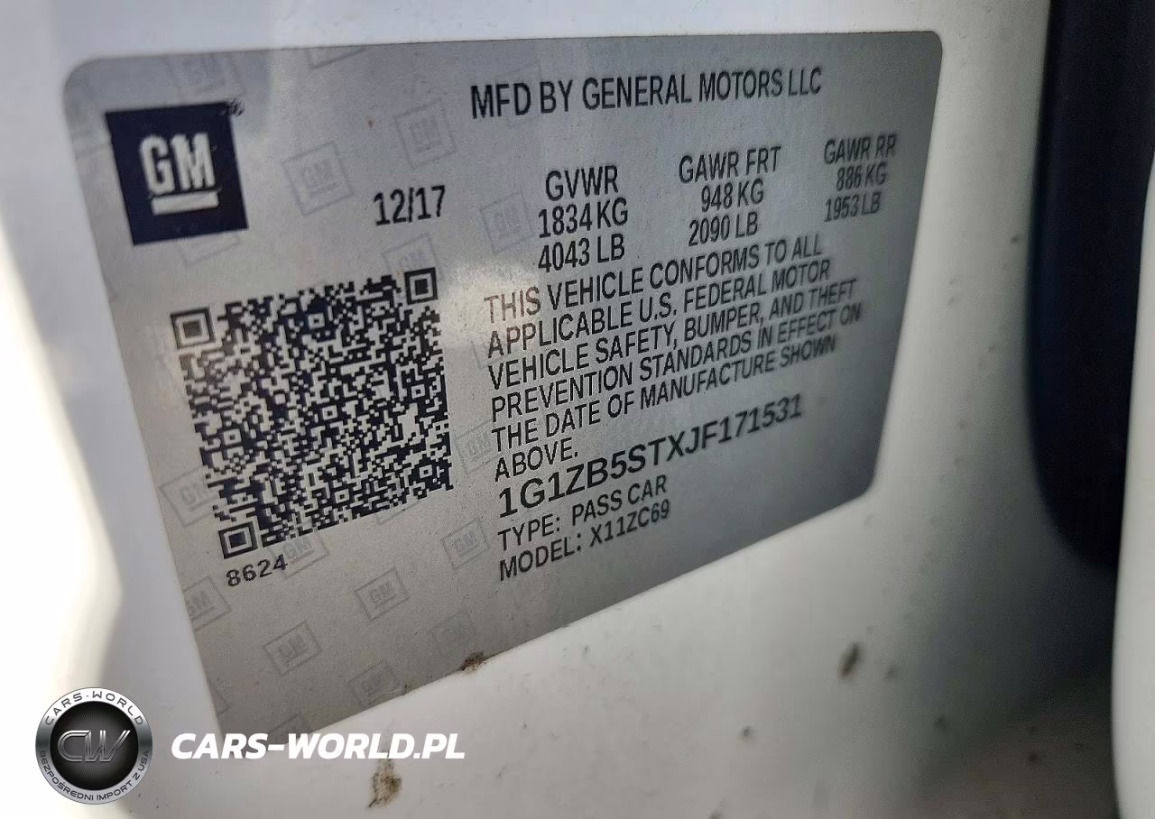 2018 Chevrolet Malibu Ls VIN:1G1ZB5STXJF171531 - 12