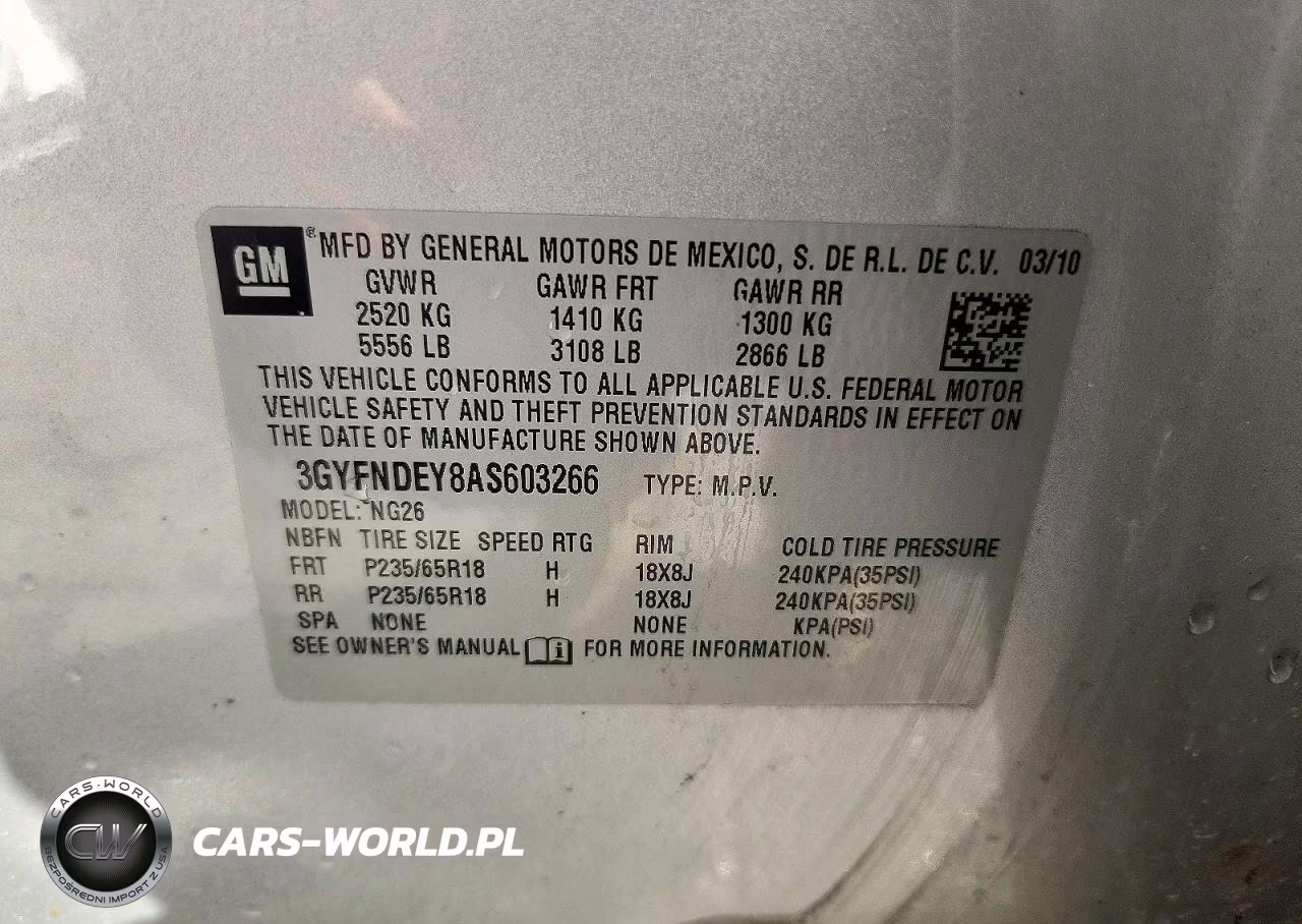 2010 Cadillac Srx Luxury Collection VIN:3GYFNDEY8AS603266 - 13