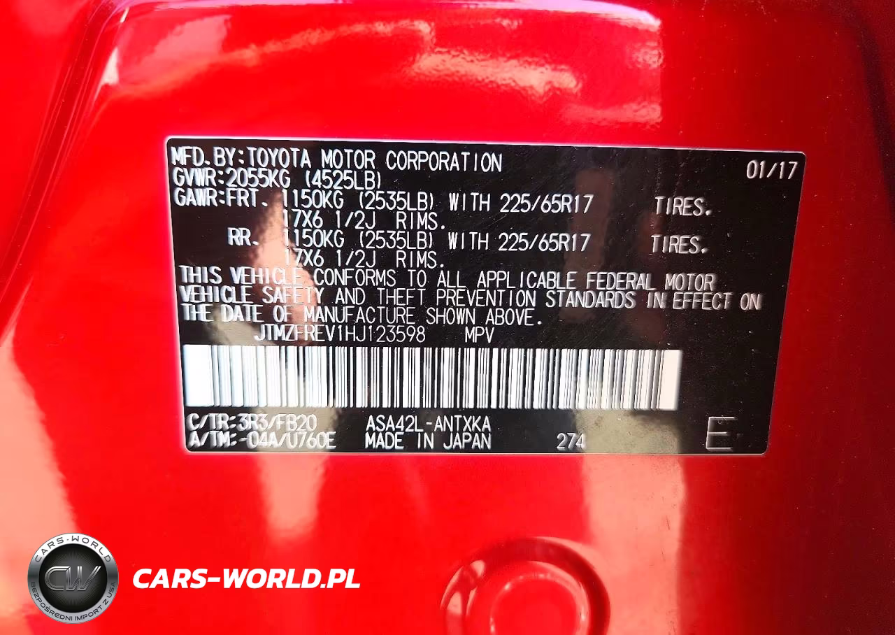 2017 Toyota Rav4 Le VIN:JTMZFREV1HJ123598 - 13