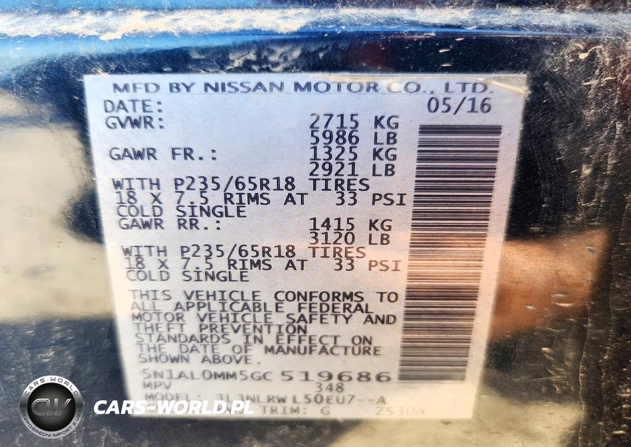 2016 Infiniti Qx60 Base VIN:5N1AL0MM5GC519686 - 13