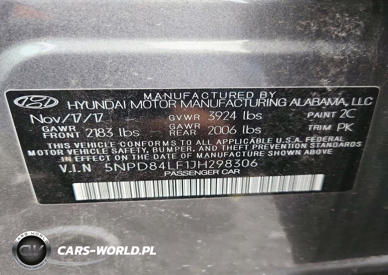 2018 Hyundai Elantra Sel VIN:5NPD84LF1JH298306 - 13