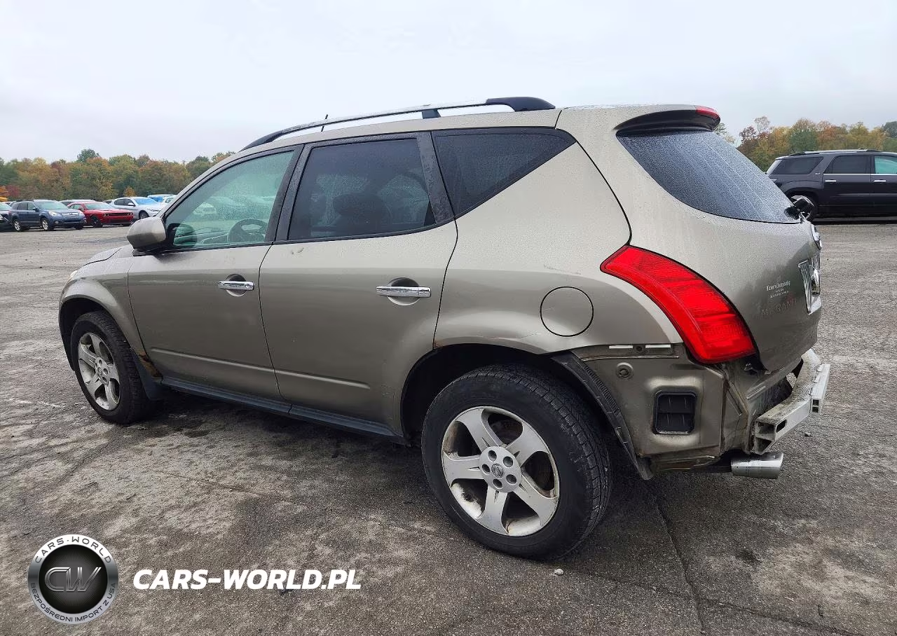 2004 Nissan Murano Sl VIN:JN8AZ08W84W302985 - 2