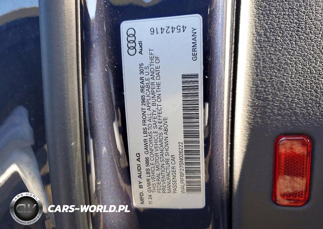 2025 Audi S7 Premium Plus VIN:WAURFBF27SN026222 - 12