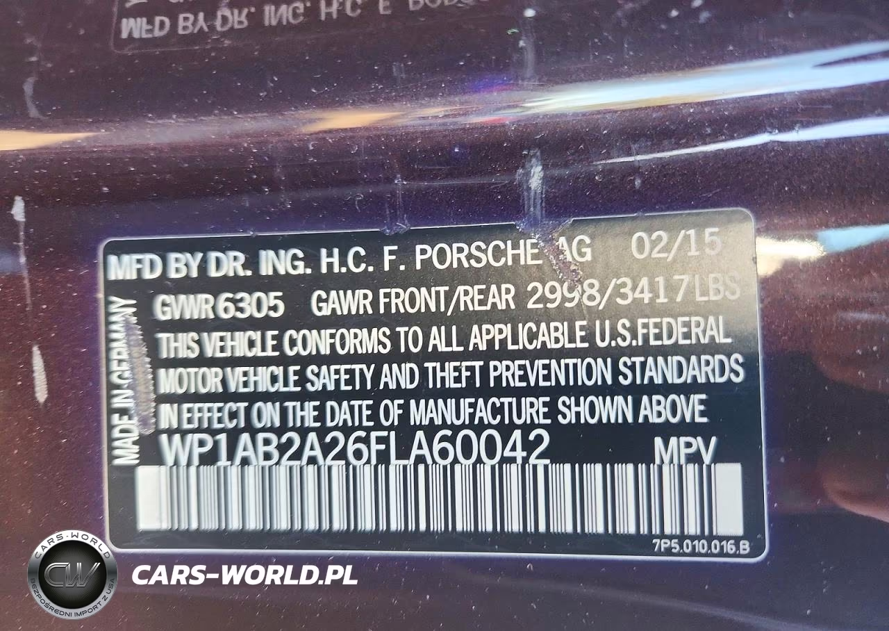 2015 Porsche Cayenne S VIN:WP1AB2A26FLA60042 - 13