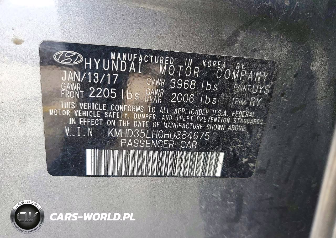 2017 Hyundai Elantra Gt Base VIN:KMHD35LH0HU384675 - 12