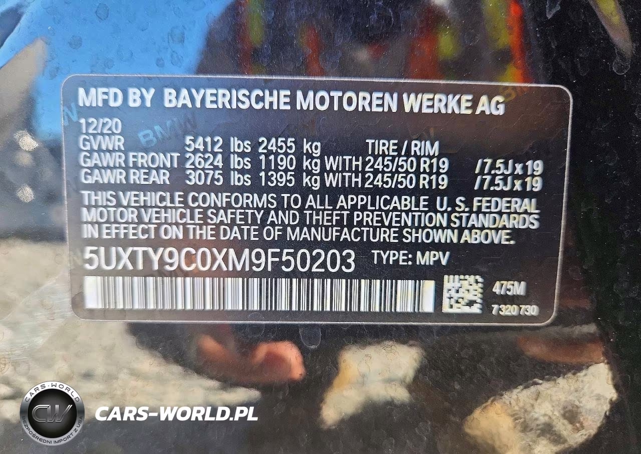 2021 BMW X3 xDrivem40I VIN:5UXTY9C0XM9F50203 - 14