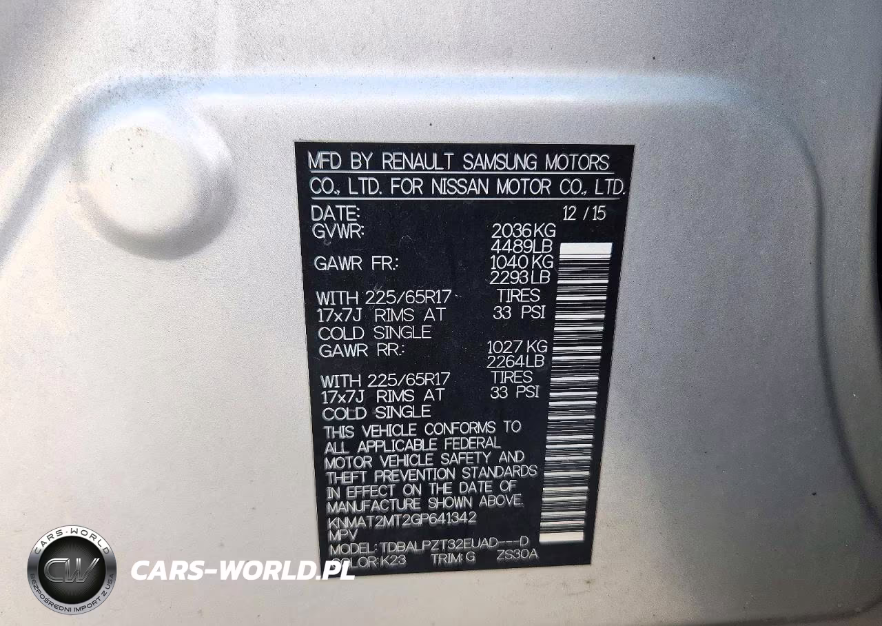 2016 Nissan Rogue S VIN:KNMAT2MT2GP641342 - 13