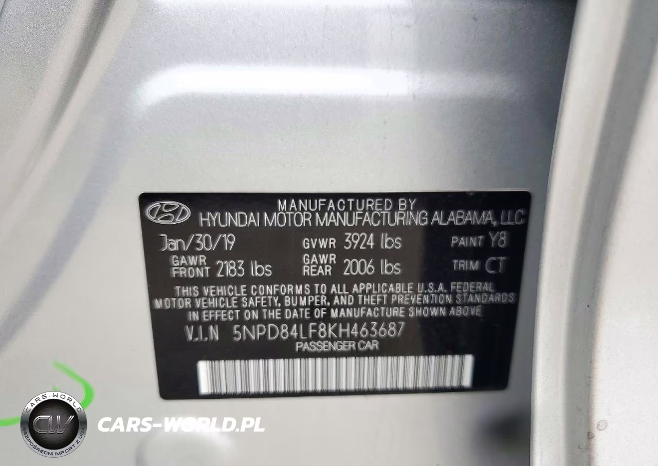 2019 Hyundai Elantra Sel VIN:5NPD84LF8KH463687 - 13