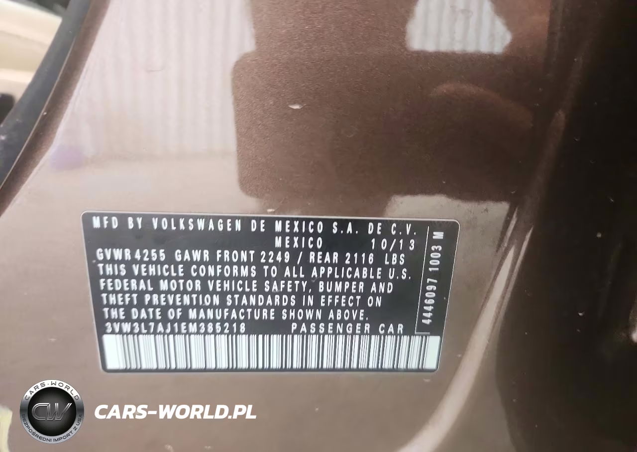 2014 Volkswagen Jetta Tdi VIN:3VW3L7AJ1EM385218 - 13