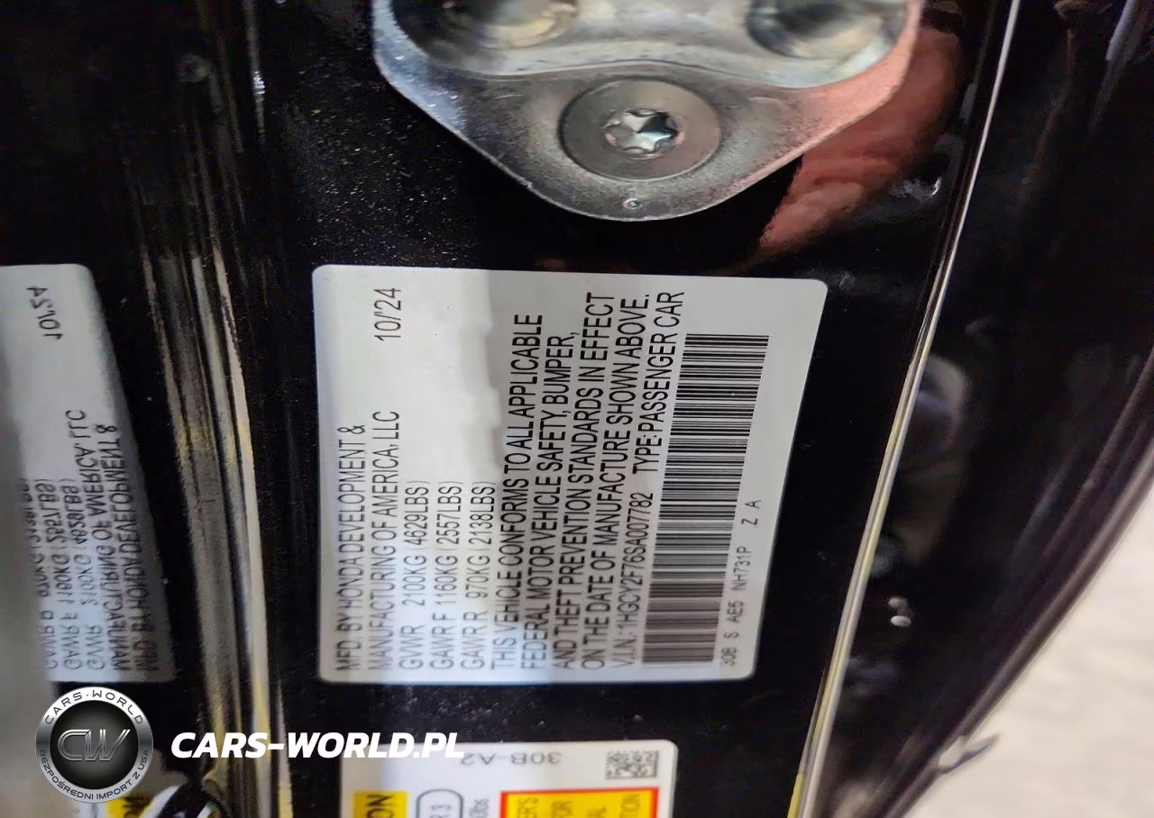 2025 Honda Accord Hybrid Sport-L VIN:1HGCY2F76SA007782 - 12