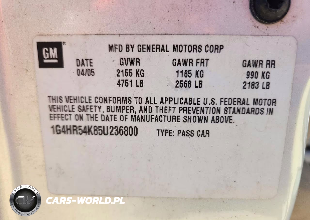 2005 Buick Lesabre Limited VIN:1G4HR54K85U236800 - 12