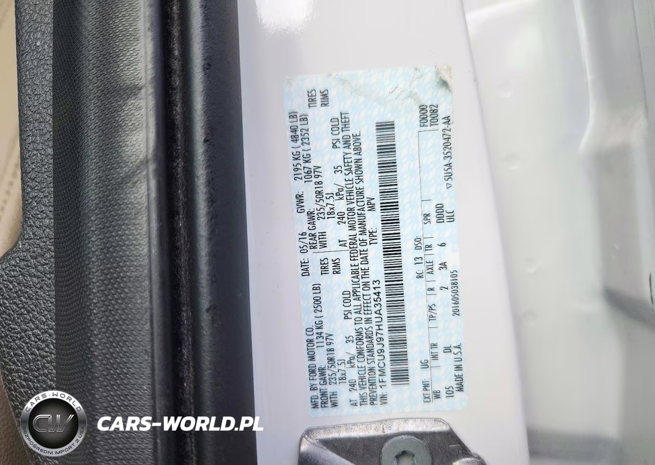 2017 Ford Escape Titanium VIN:1FMCU9J97HUA35413 - 12