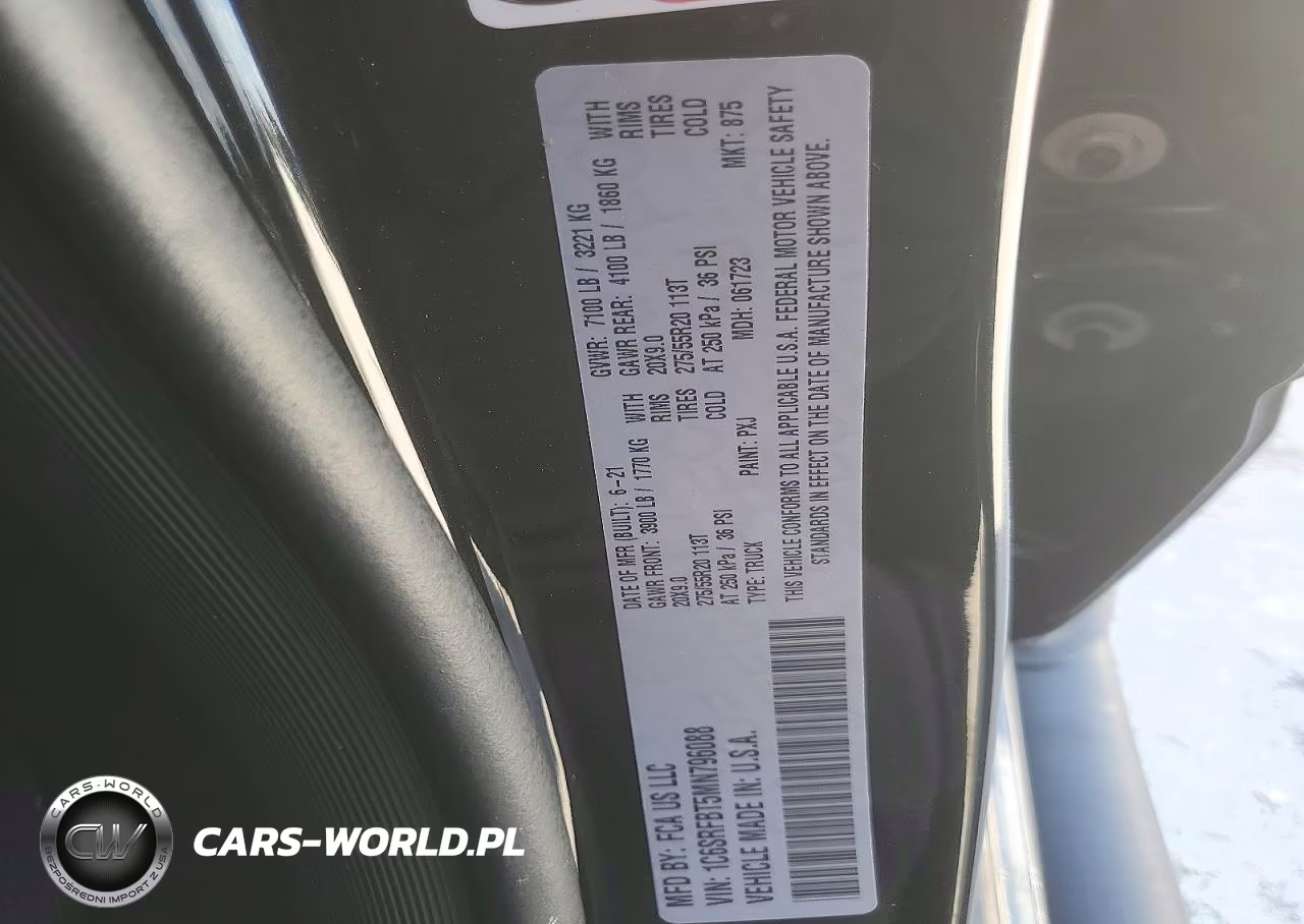 2021 Ram 1500 Big Horn-Lone Star VIN:1C6SRFBT5MN796088 - 12