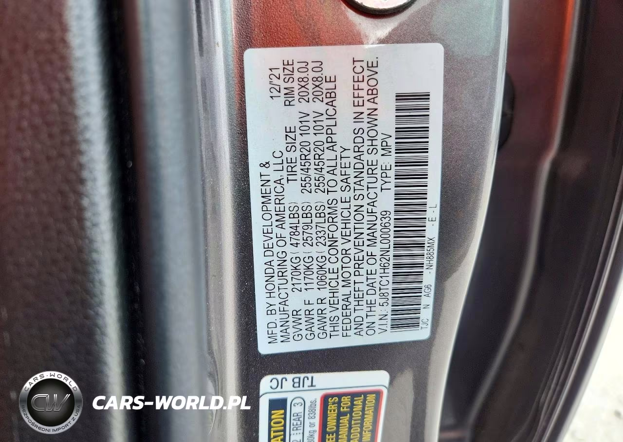 2022 Acura Rdx A-Spec VIN:5J8TC1H62NL000639 - 13
