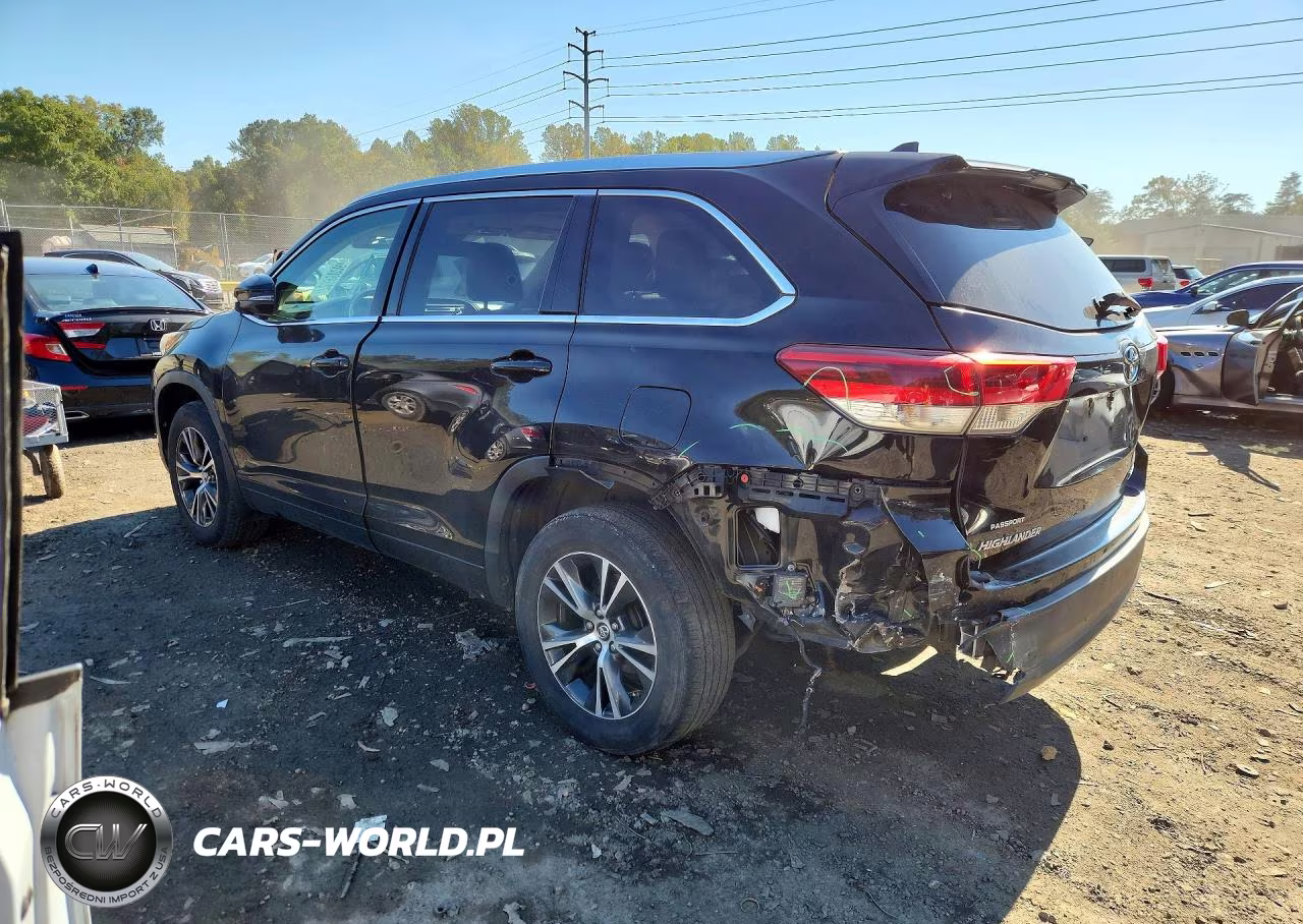 2017 Toyota Highlander Xle VIN:5TDJZRFH9HS445325 - 2