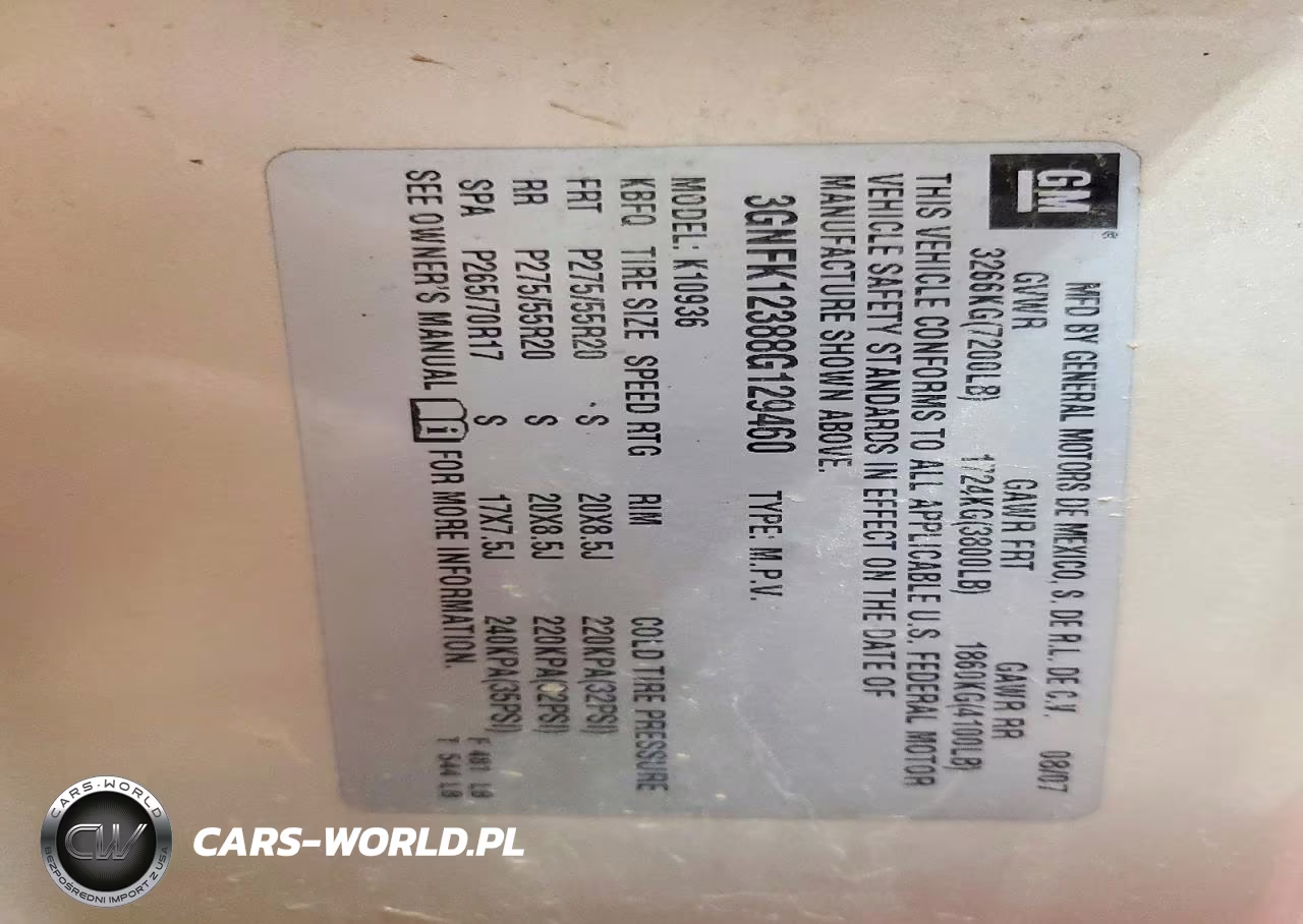 2008 Chevrolet Avalanche K1500 VIN:3GNFK12388G129460 - 12