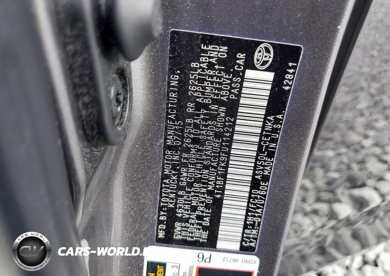 2015 Toyota Camry Le VIN:4T1BF1FK9FU114212 - 12
