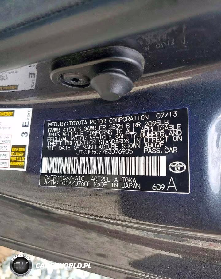 2014 Scion Tc VIN:JTKJF5C77E3076905 - 13