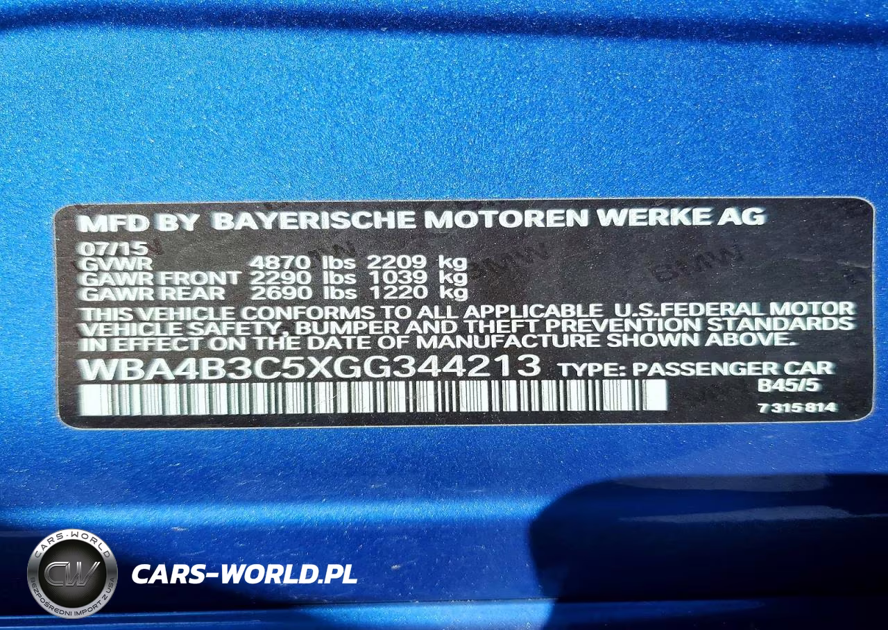 2016 BMW 435 Xi Gran Coupe VIN:WBA4B3C5XGG344213 - 13