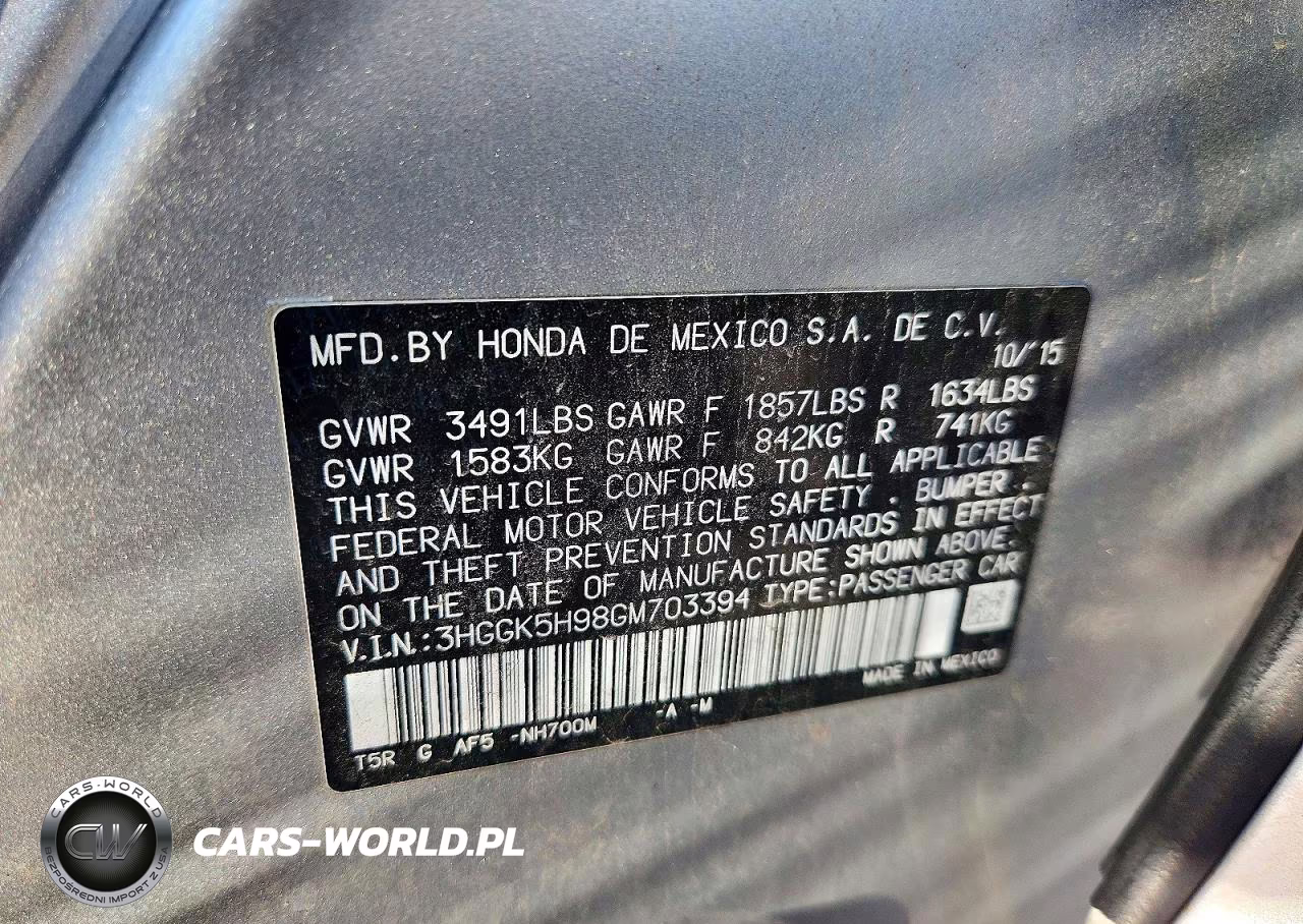 2016 Honda Fit Ex VIN:3HGGK5H98GM703394 - 13