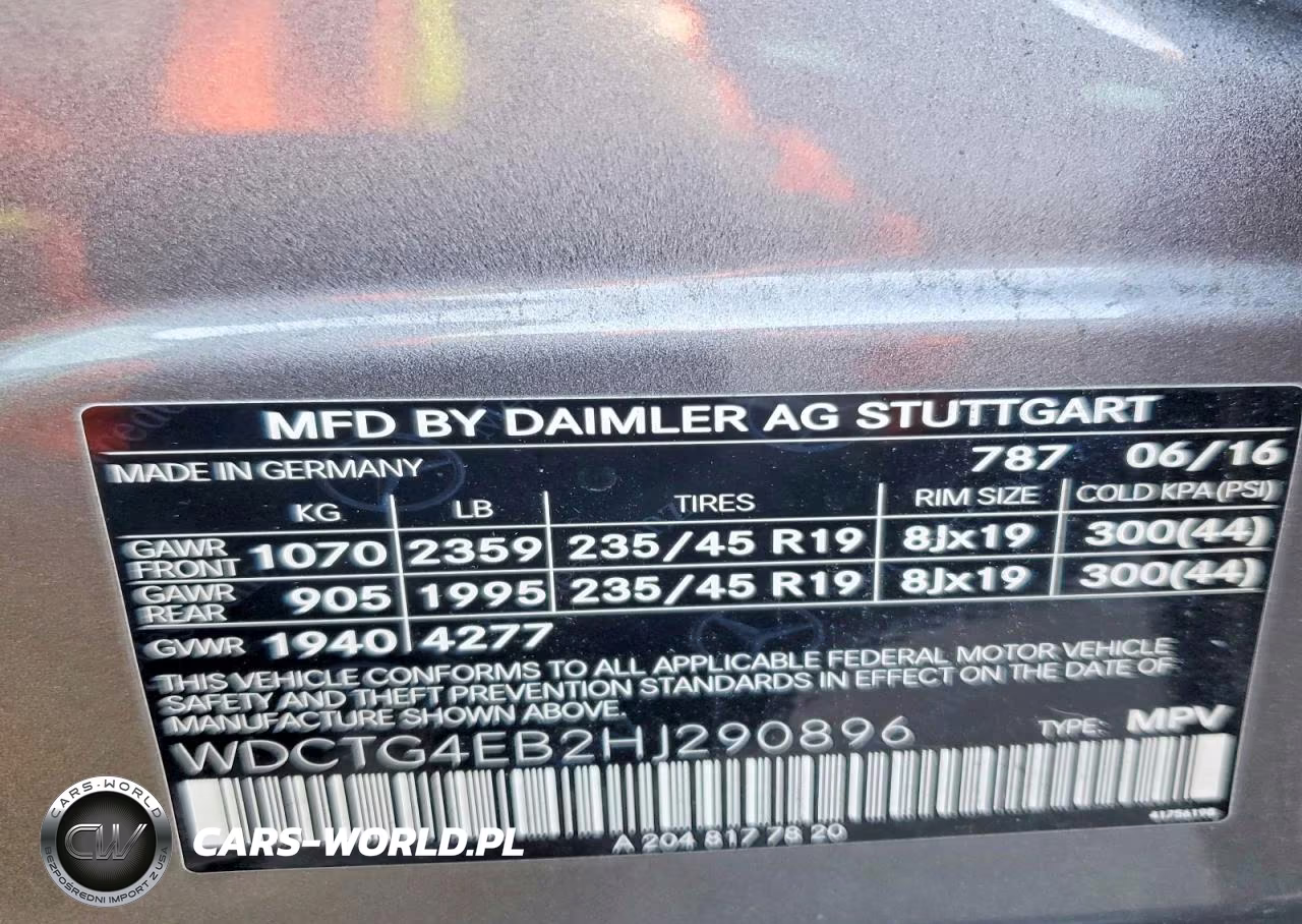 2017 Mercedes-Benz Gla 250 VIN:WDCTG4EB2HJ290896 - 12