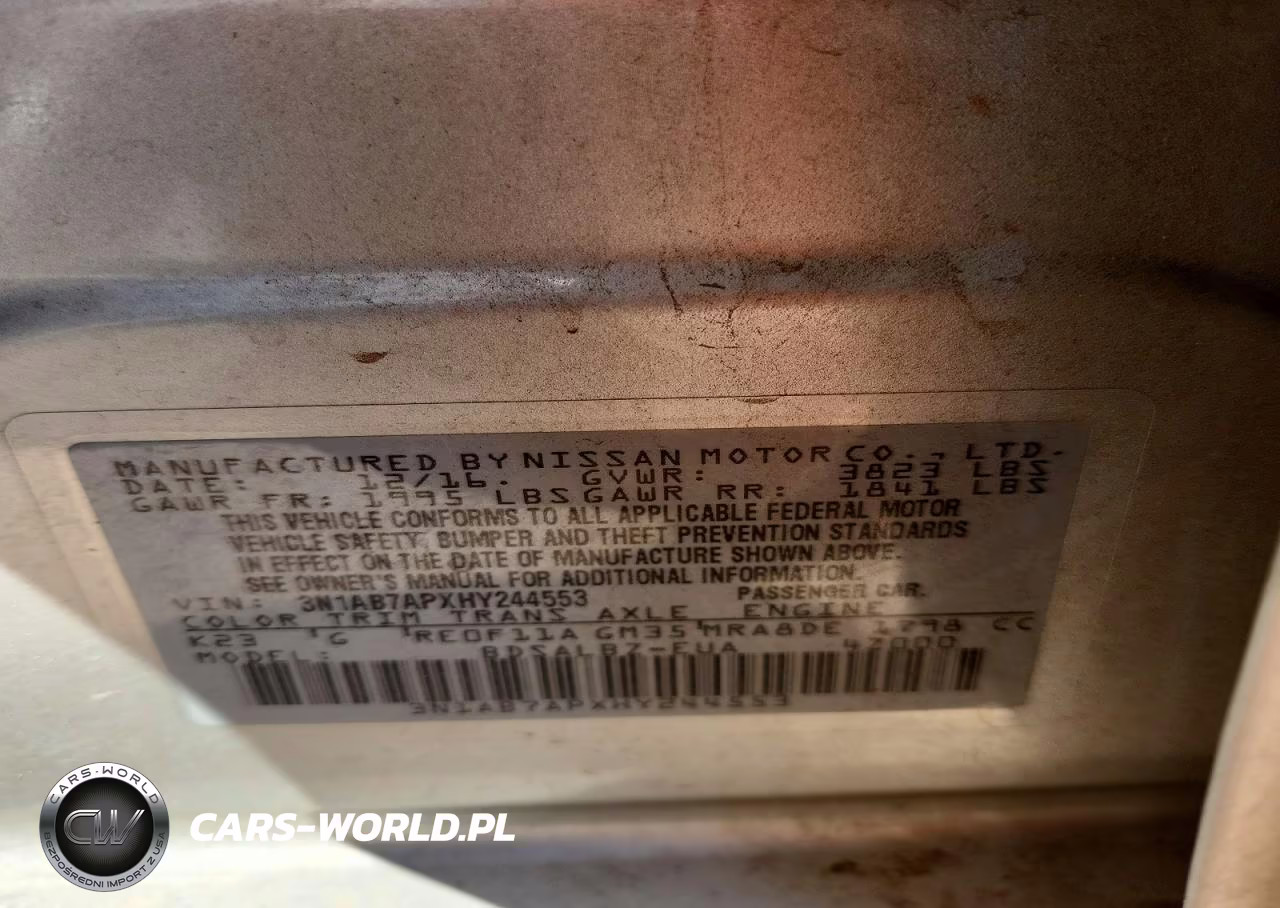 2017 Nissan Sentra S VIN:3N1AB7APXHY244553 - 13