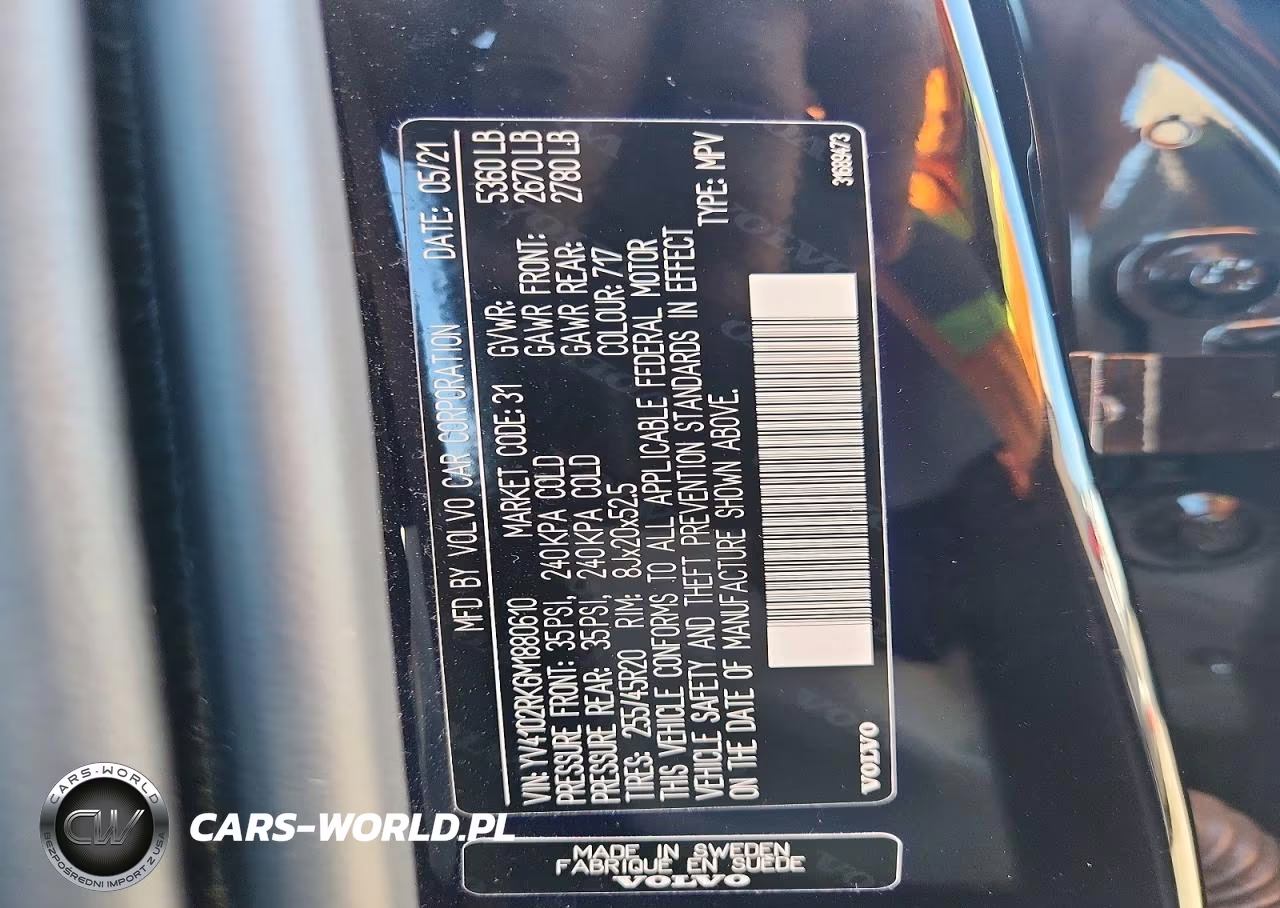 2021 Volvo Xc60 T5 Momentum VIN:YV4102RK6M1880610 - 14
