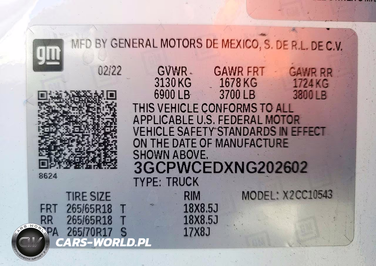 2022 Chevrolet Silverado Ltd C1500 Lt VIN:3GCPWCEDXNG202602 - 12
