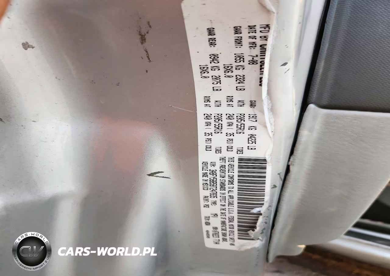 2008 Chrysler Pt Cruiser Touring VIN:3A8FY58B58T247835 - 12