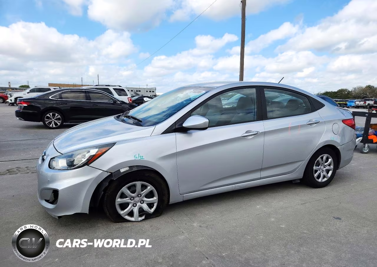 2012 Hyundai Accent Gls VIN:KMHCT4AEXCU246066 - 1