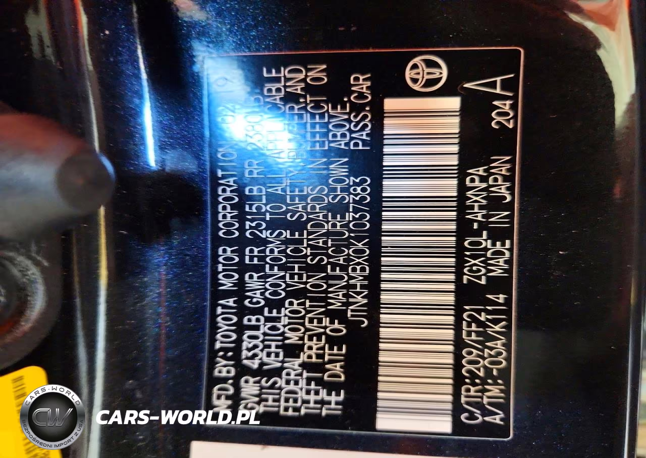 2019 Toyota C-Hr Xle VIN:JTNKHMBX0K1037383 - 12