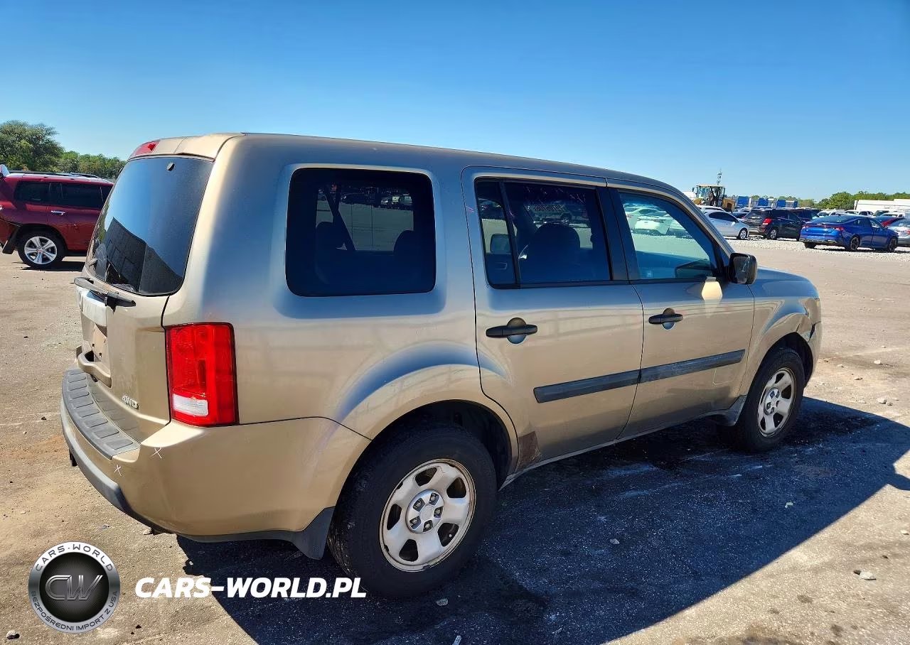 2011 Honda Pilot Lx VIN:5FNYF4H24BB103165 - 3