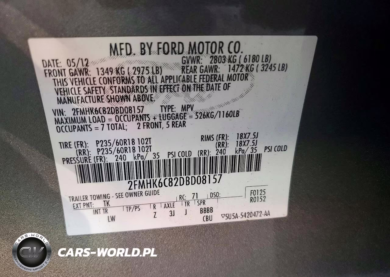 2013 Ford Flex Sel VIN:2FMHK6C82DBD08157 - 13