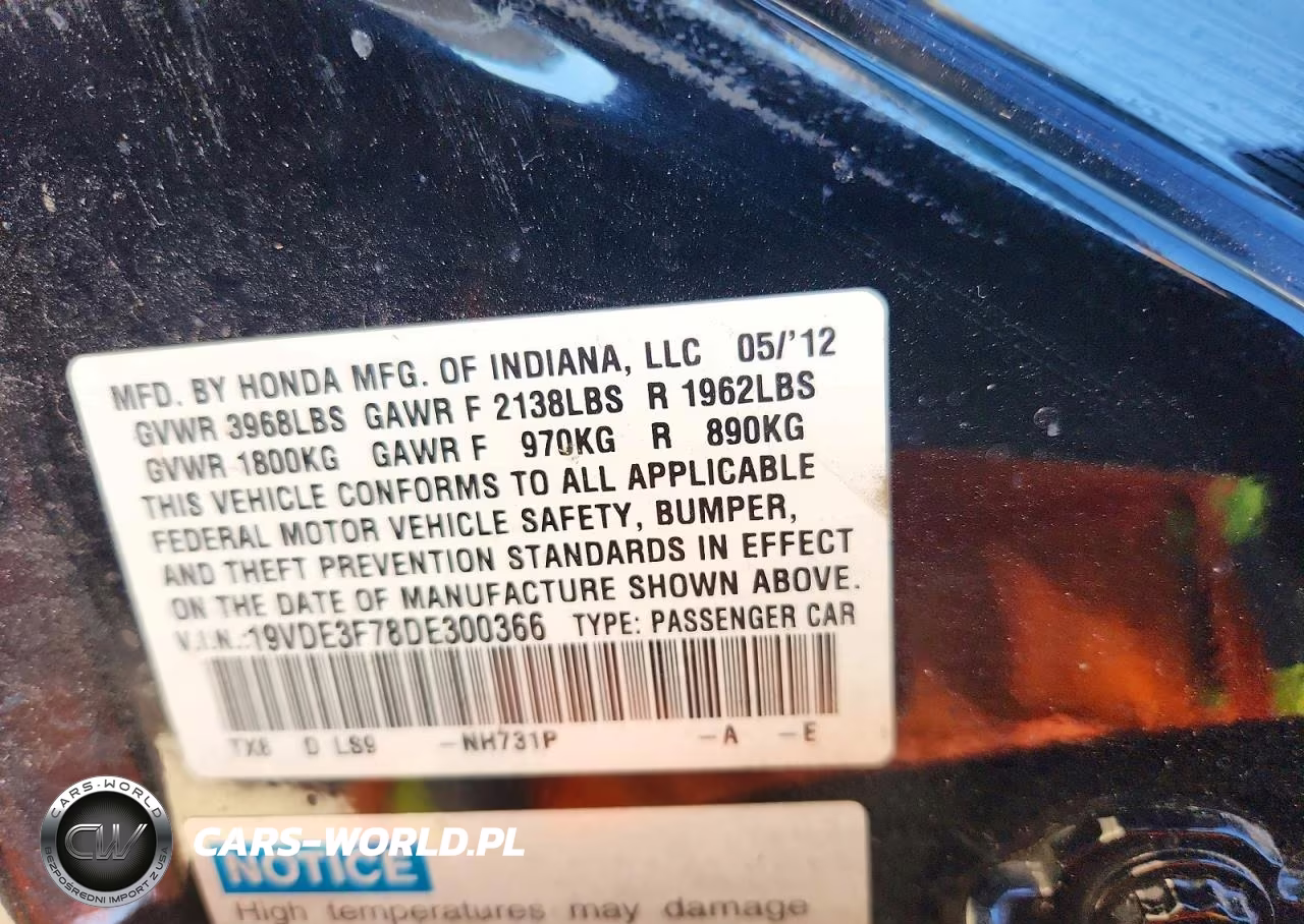 2013 Acura Ilx Hybrid Tech VIN:19VDE3F78DE300366 - 12