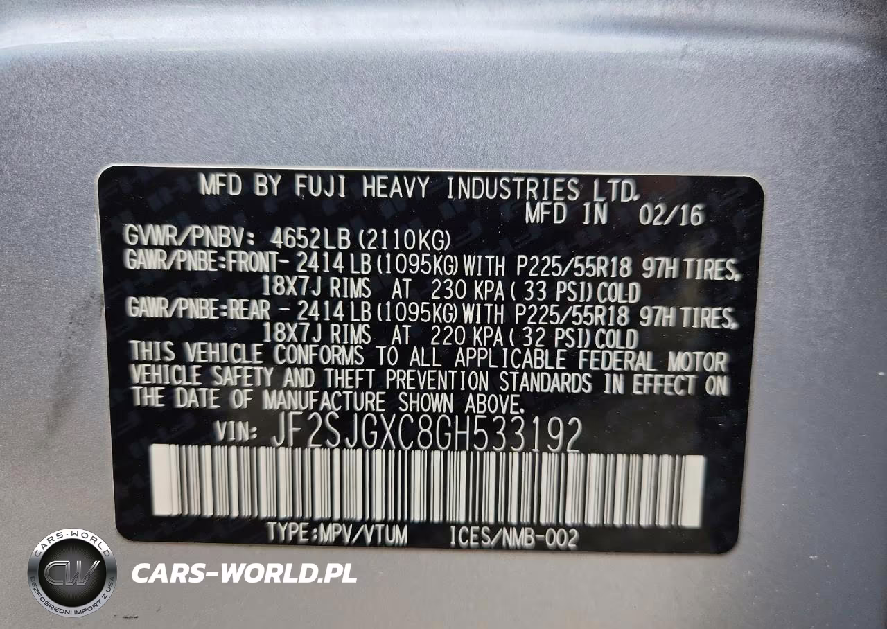 2016 Subaru Forester 2.0Xt Touring VIN:JF2SJGXC8GH533192 - 13