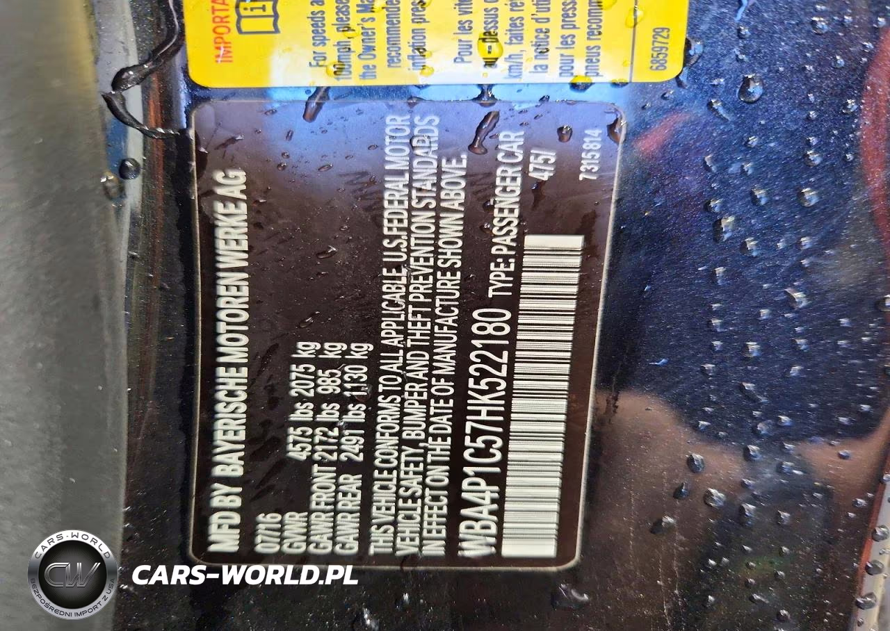 2017 BMW 440I VIN:WBA4P1C57HK522180 - 13