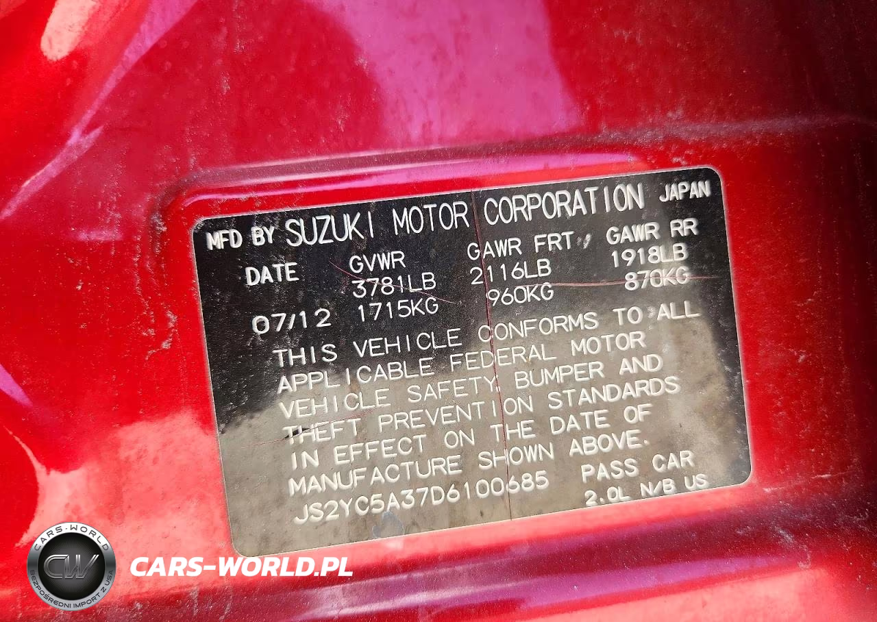 2013 Suzuki Sx4 Le VIN:JS2YC5A37D6100685 - 13