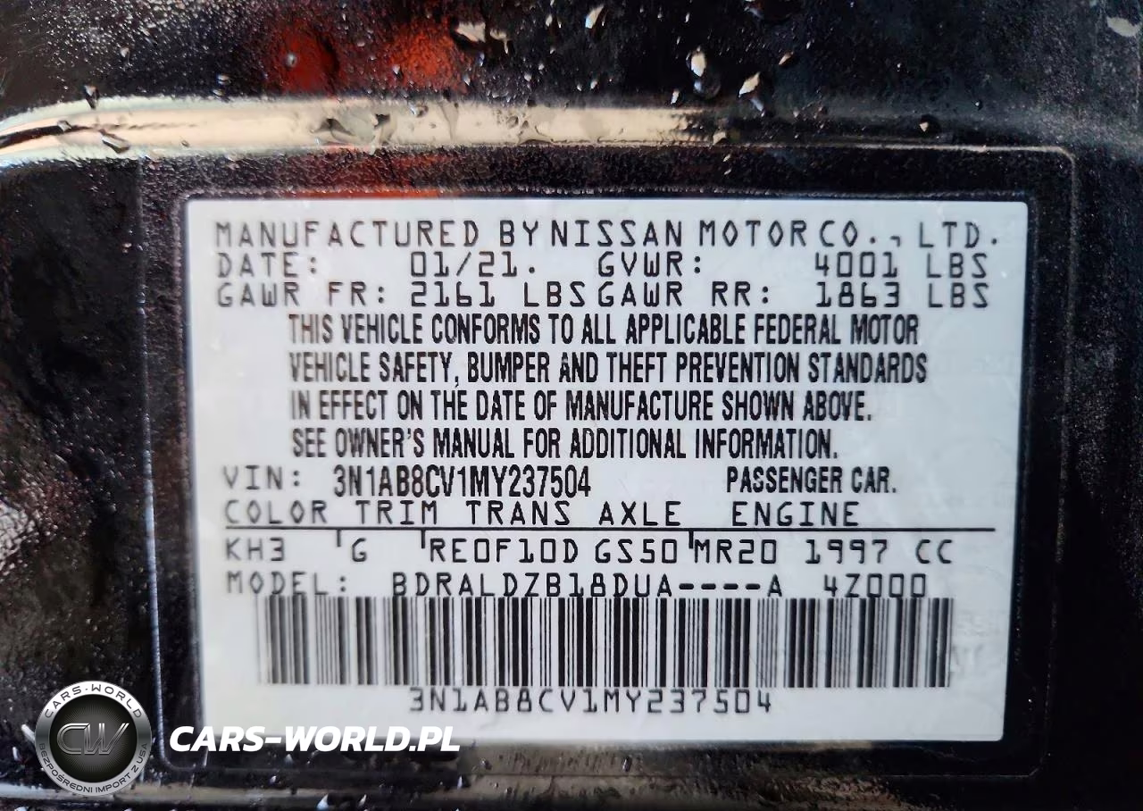 2021 Nissan Sentra Sv VIN:3N1AB8CV1MY237504 - 12