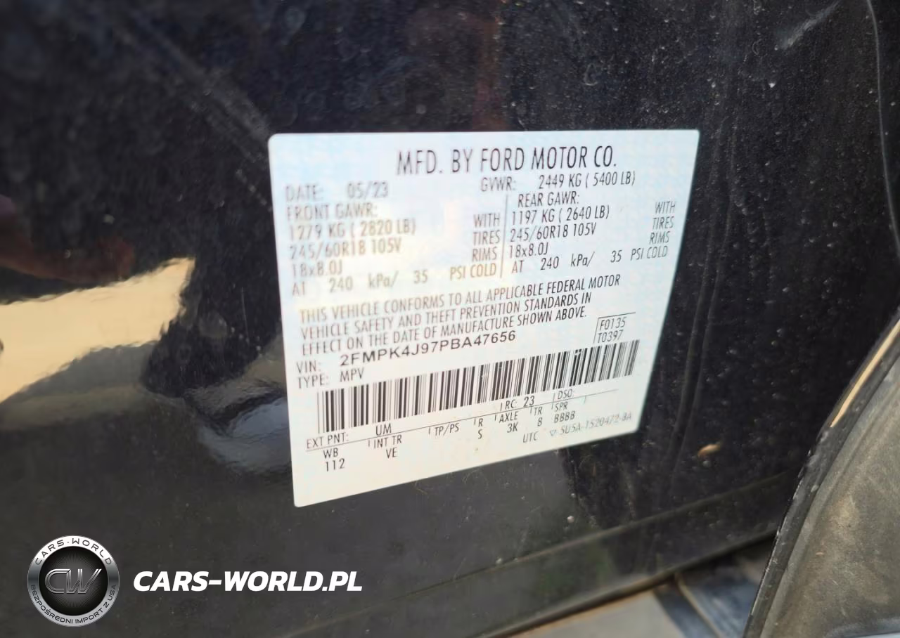 2023 Ford Edge Sel VIN:2FMPK4J97PBA47656 - 10