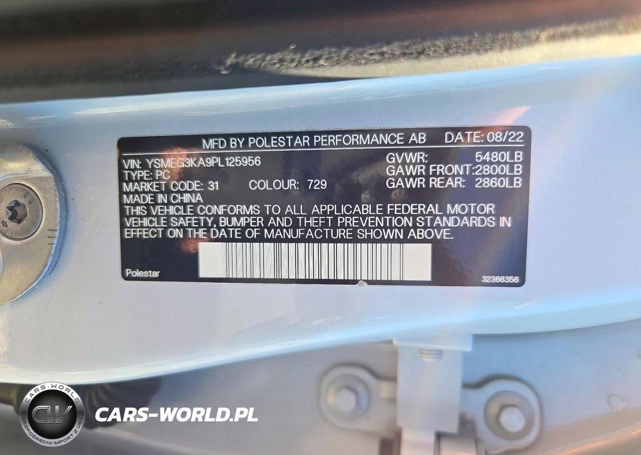 2023 Polestar 2 VIN:YSMEG3KA9PL125956 - 12